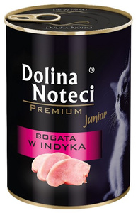 Dolina Noteci Premium Kot Junior Bogata w indyka puszka 400g