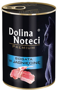 Dolina Noteci Premium Kot Bogata w jagnięcinę puszka 400g